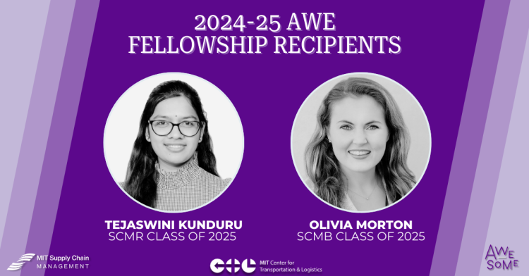 MIT SCM Announces 2024-2025 AWE Fellowship Recipients | Center For ...